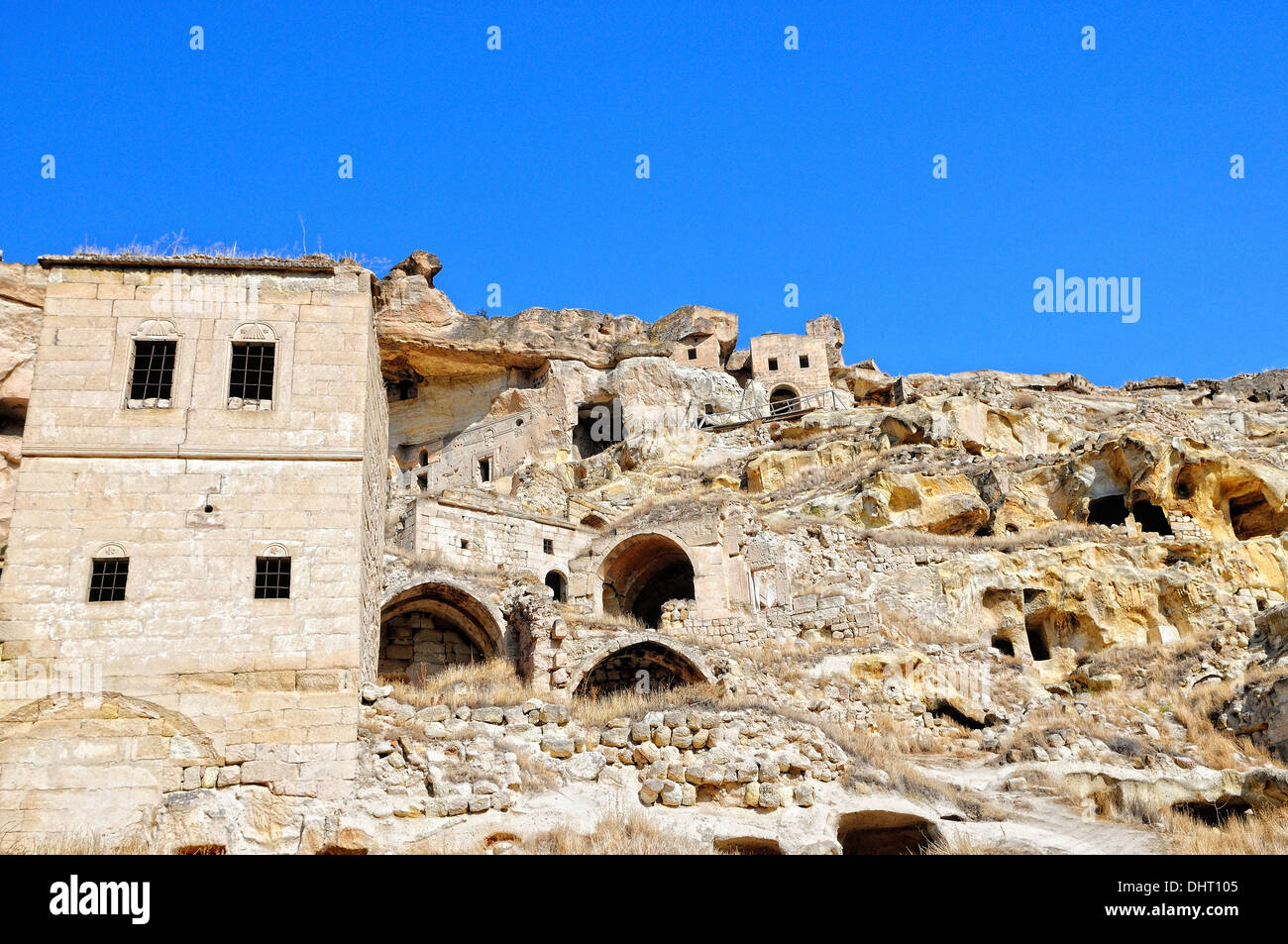 Höhlen in der Türkei Cavusin Stockfoto