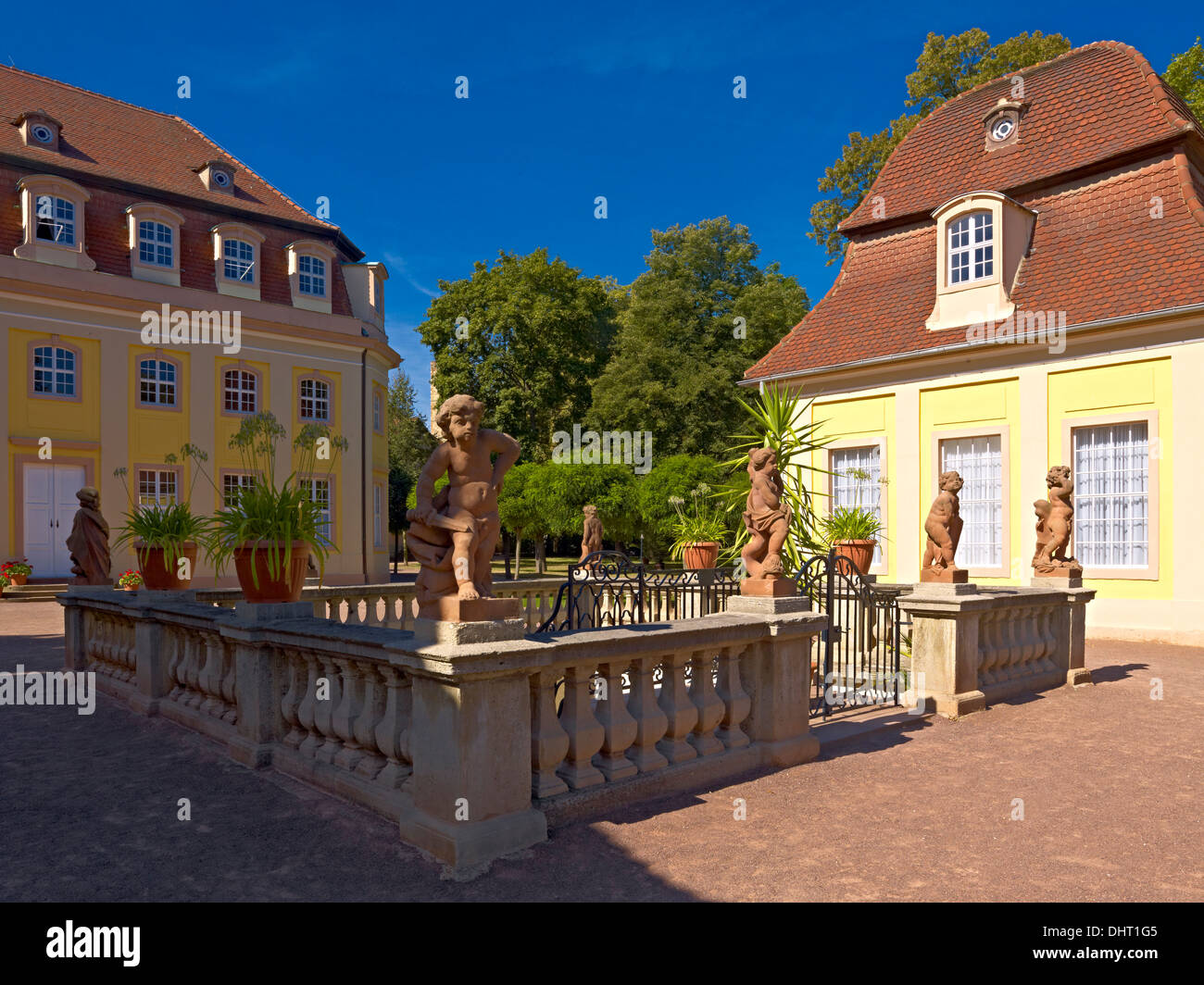 Historischen Spa-Komplex, Bad Lauchstädt, Sachsen-Anhalt, Deutschland Stockfoto