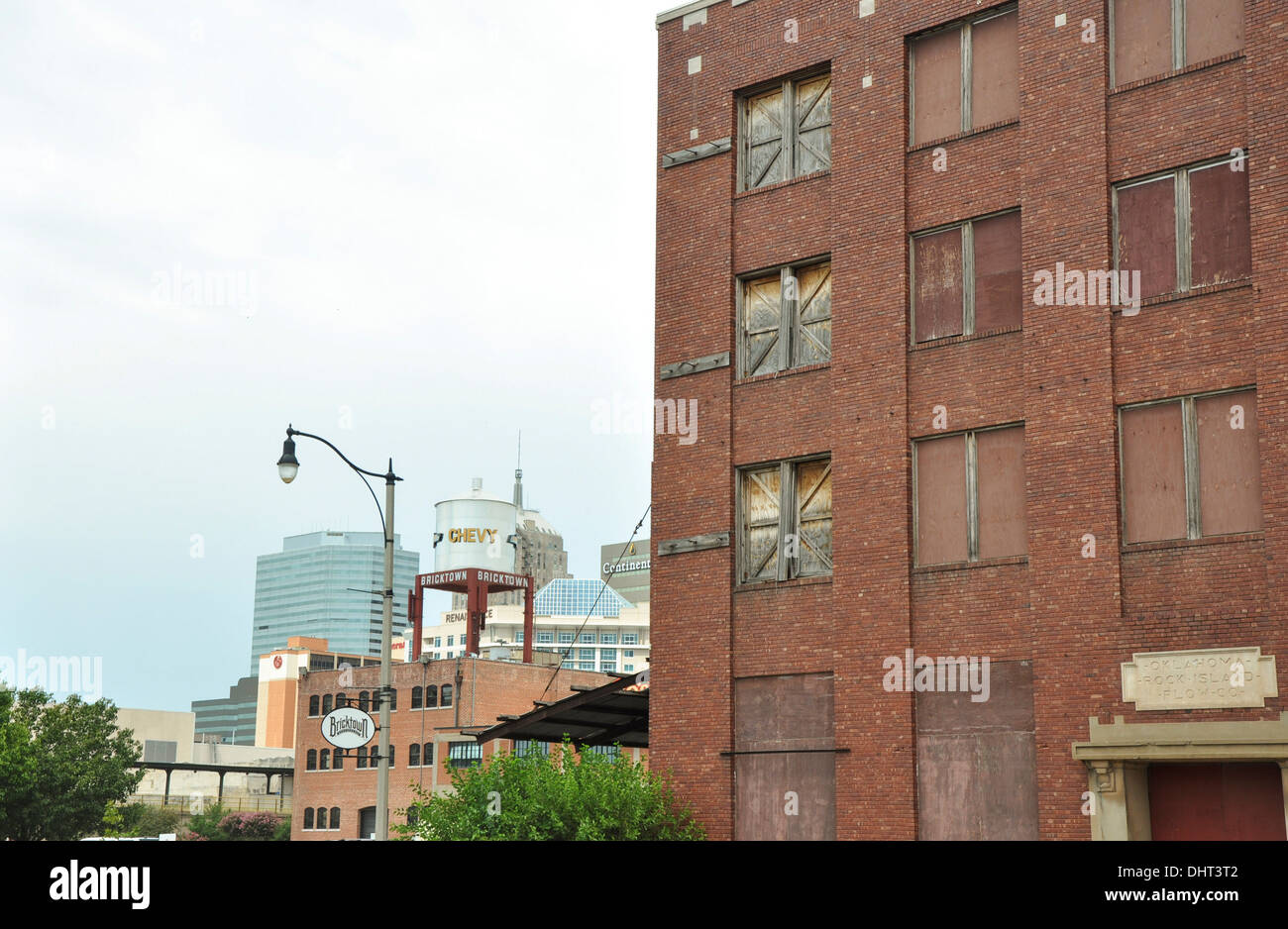 Zeigen Sie in der Innenstadt von Oklahoma City, Oklahoma, USA an Stockfoto