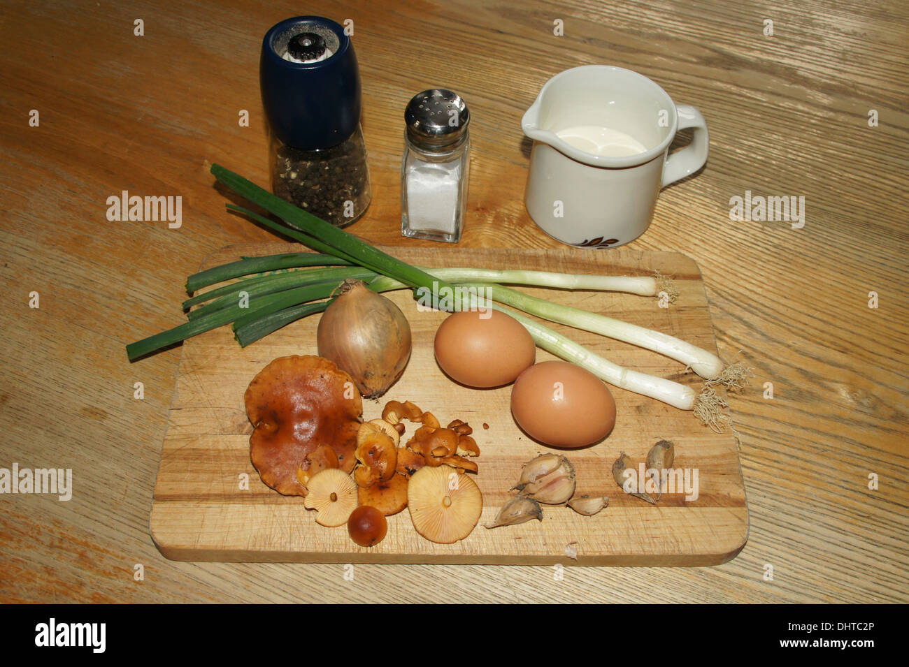 Pilz-Omelett Stockfoto