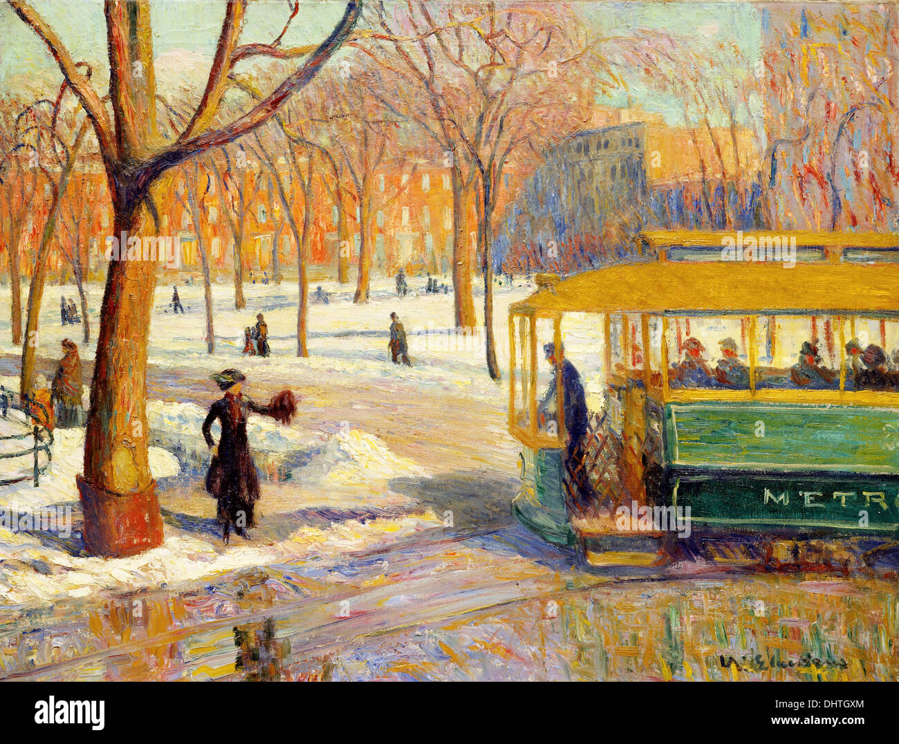 Das grüne Auto - von William James Glackens, 1910 Stockfoto