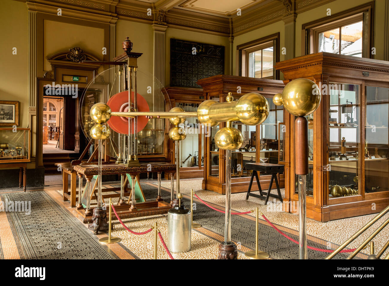 Niederlande, Haarlem, Teylers Museum, auf der vorläufigen Liste der UNESCO-Liste des Weltkulturerbes, elektrische Maschine Stockfoto