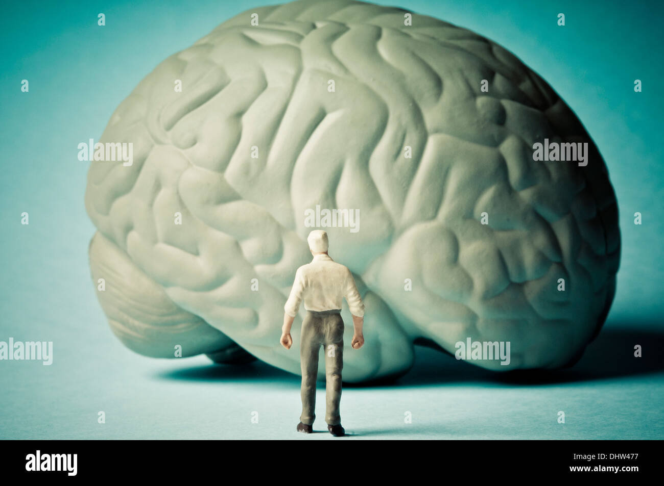 Alzheimer und Verstand altern Stockfoto