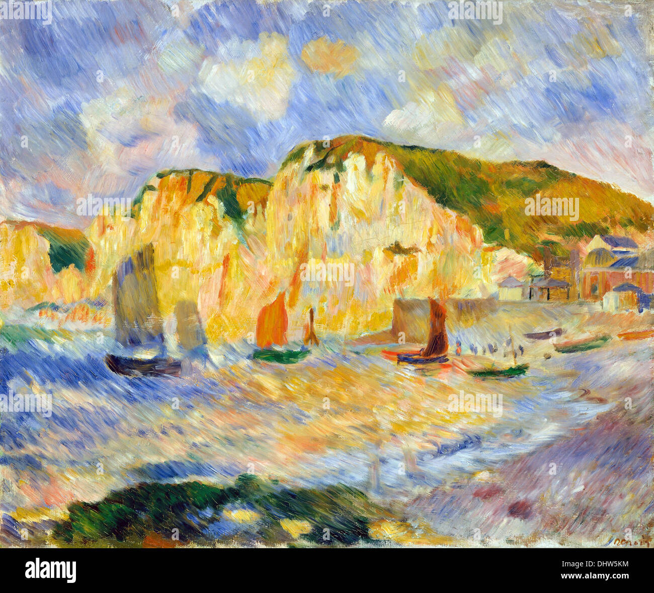 Meer und Klippen - von Auguste Renoir, 1885 Stockfoto