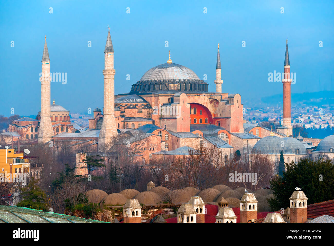 Hagia Sophia Moschee in Sultanahmet, Istanbul, Türkei. Stockfoto