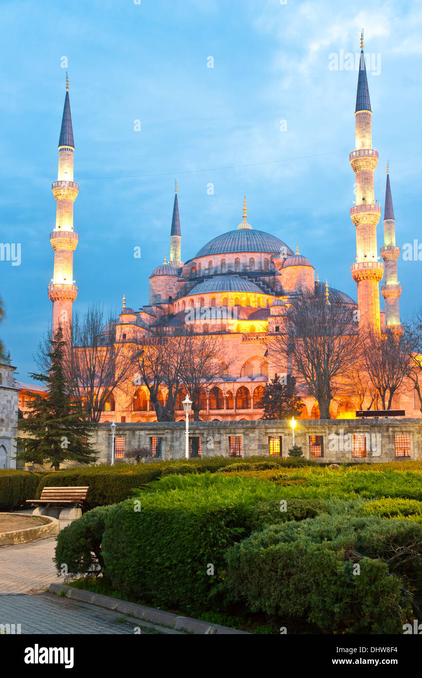 Die blaue Moschee (Sultanahmet Camii), Istanbul, Türkei. Stockfoto