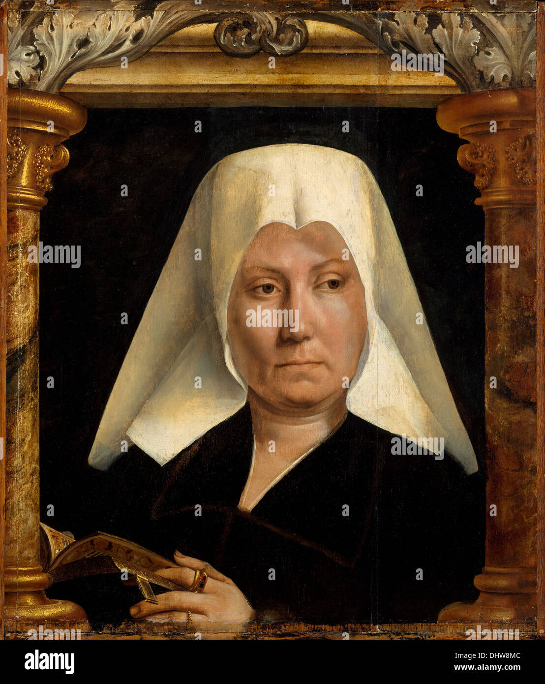 Porträt einer Frau - von Quentin Metsys, 1520 Stockfoto
