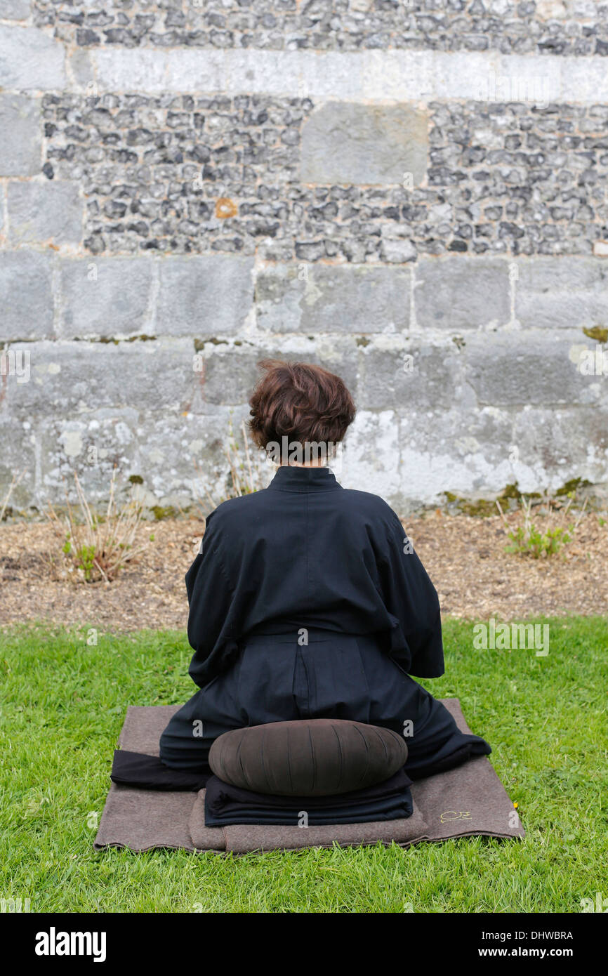 Zen-meditation Stockfoto