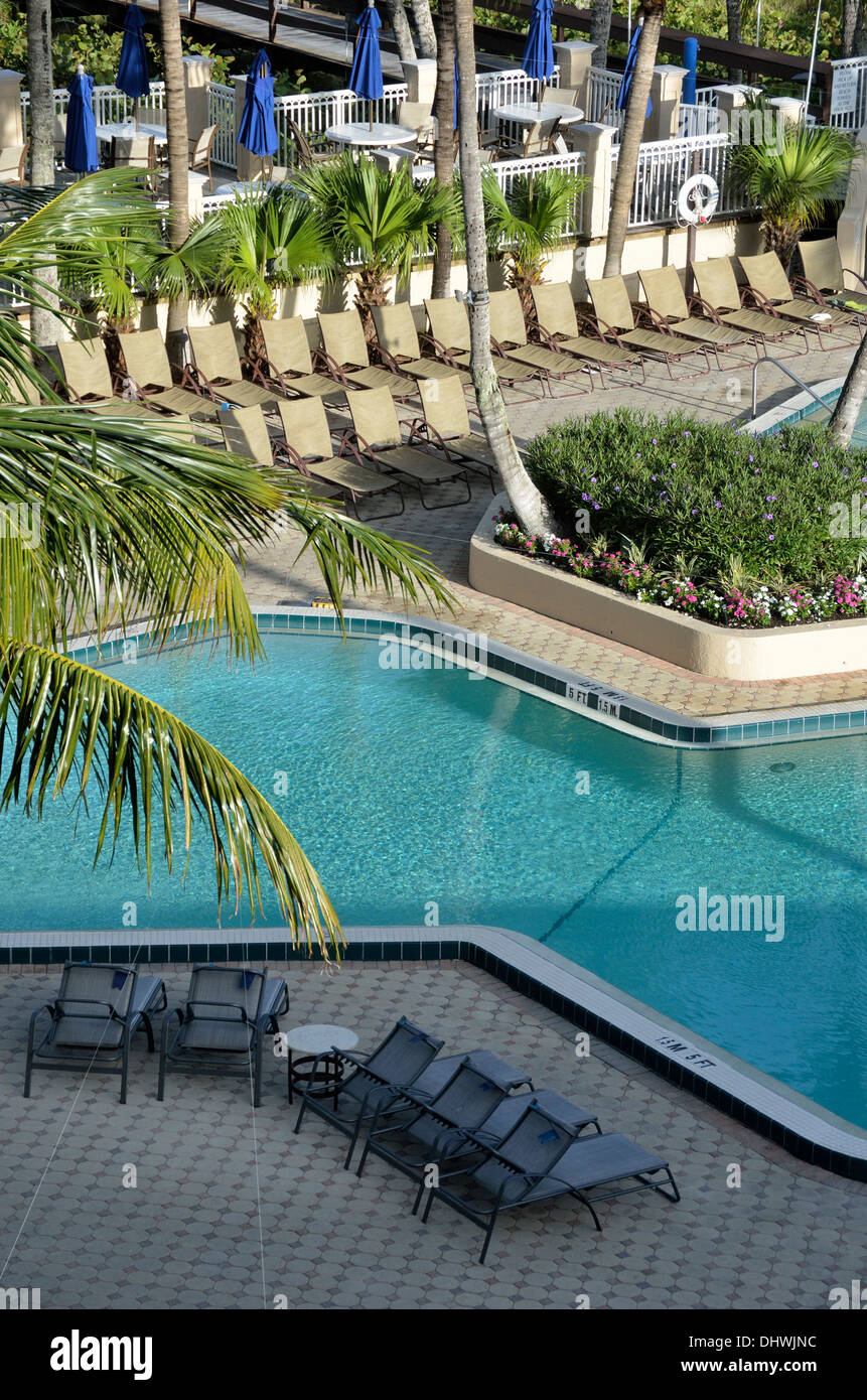Pool im Marco Island Hilton Hotel auf Marco Island, Florida