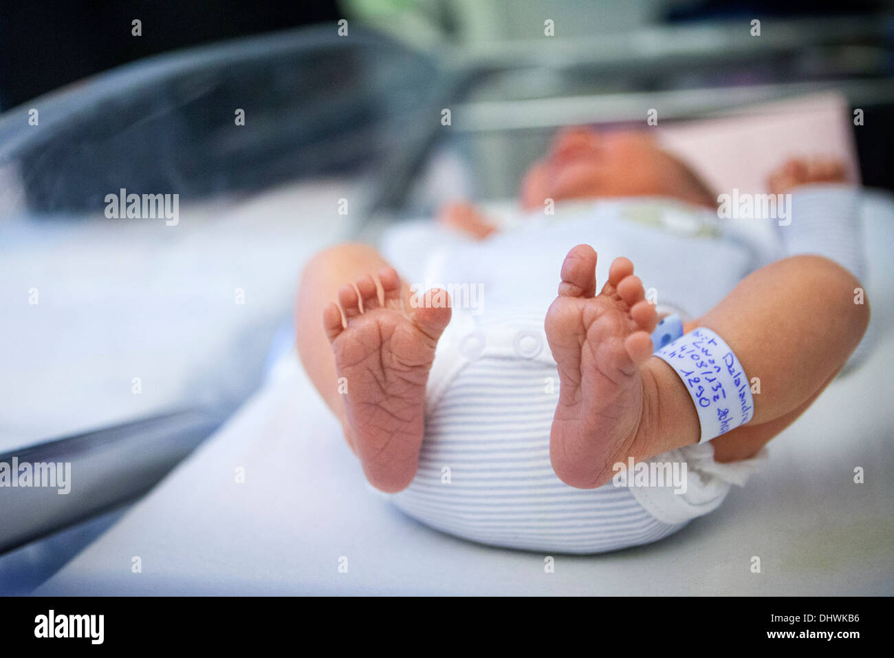 NEUGEBORENES BABY Stockfoto