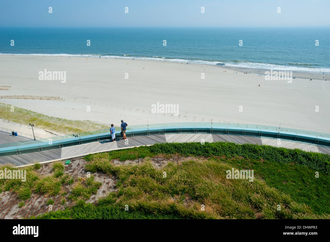 USA Amerika New Jersey NJ Atlantic City-Blick auf den Strand von Revel Casino Hotel Resort Stockfoto