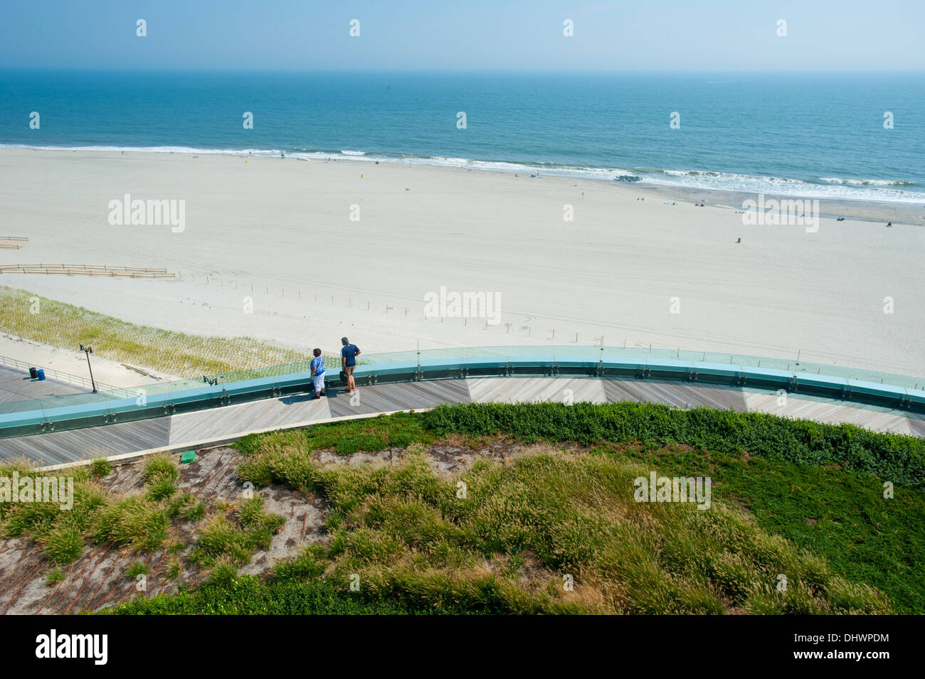 USA Amerika New Jersey NJ Atlantic City-Blick auf den Strand von Revel Casino Hotel Resort Stockfoto