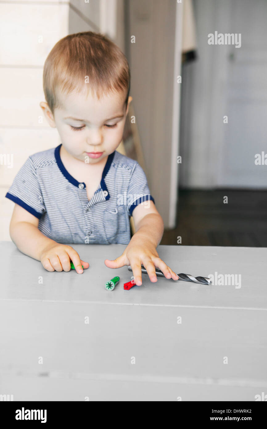 HOME-UNFALL Stockfoto