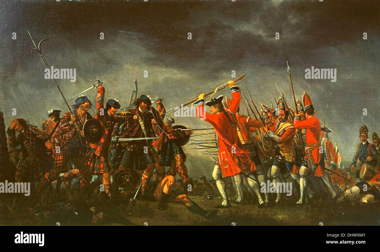 Die Schlacht von Culloden Stockfoto