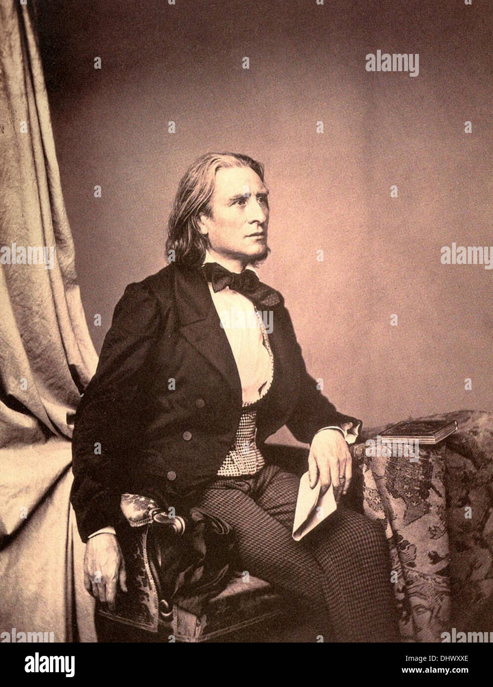 Franz Liszt, ungarischer Komponist Stockfoto