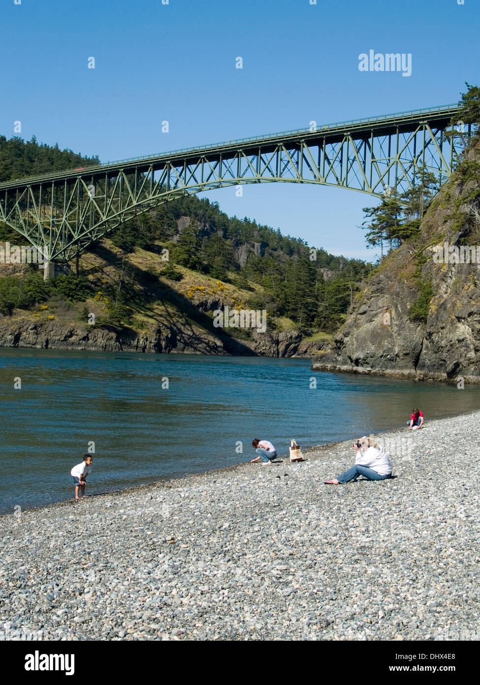 Deception Pass Bridge, Washington State Stockfoto