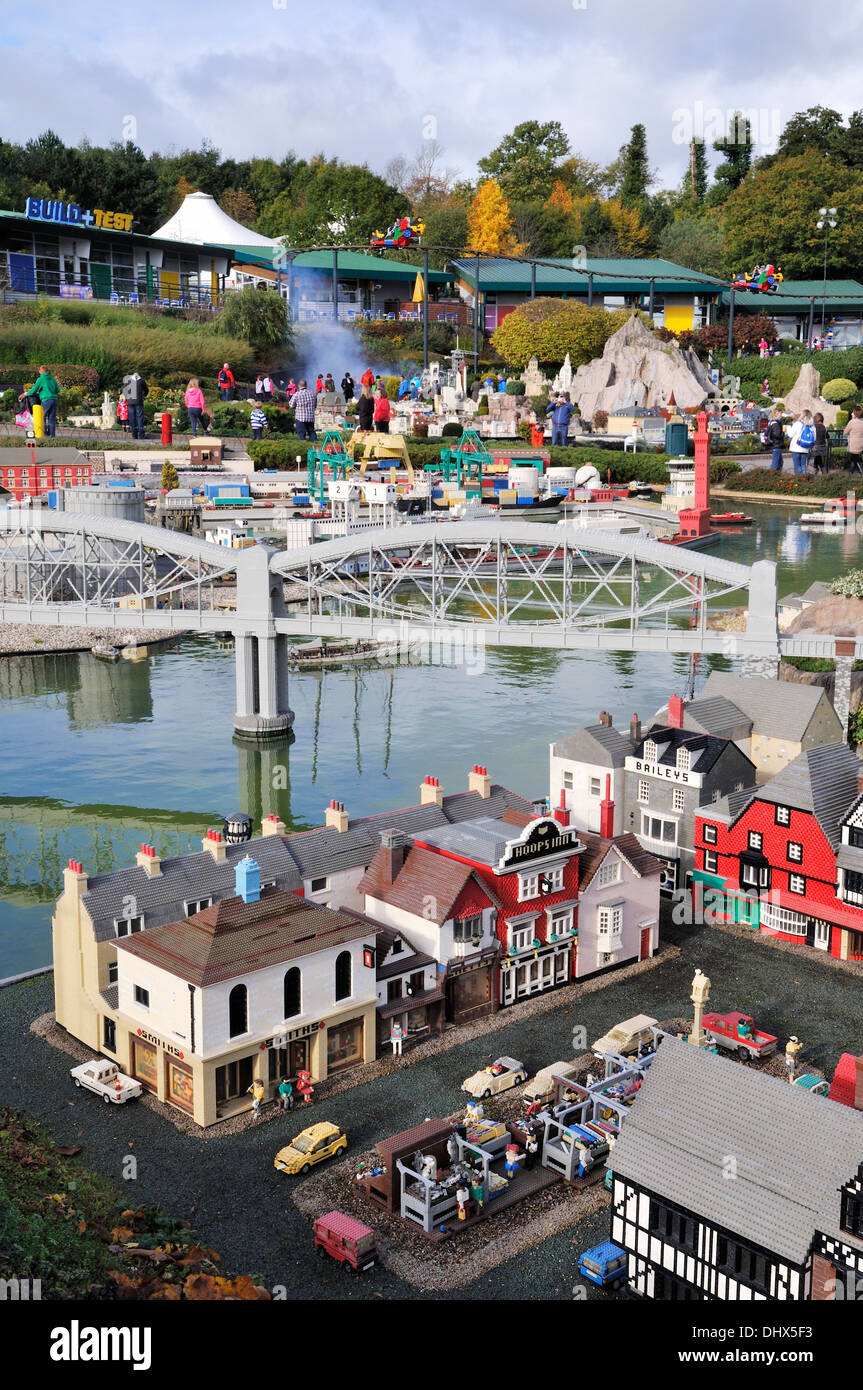 Miniland im Legoland, Windsor, UK Stockfoto