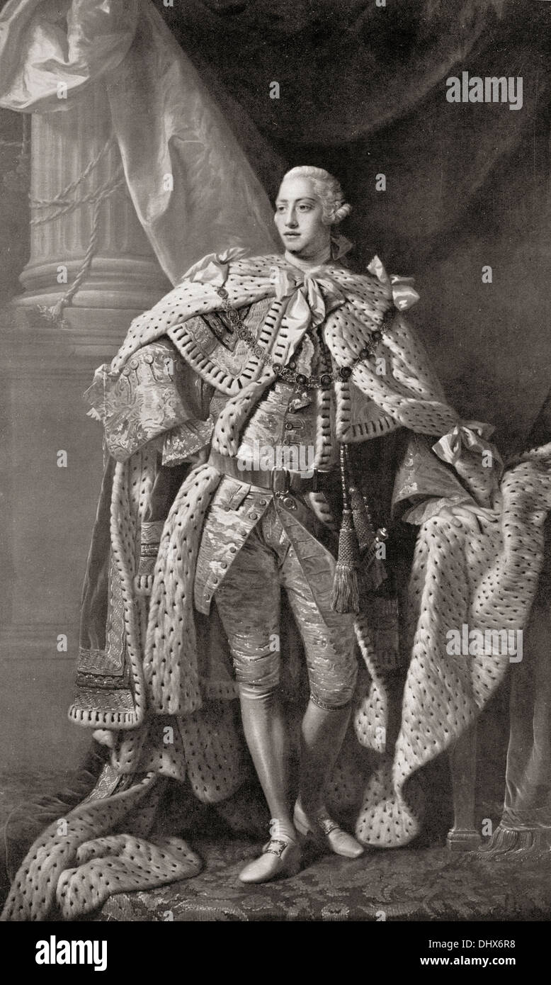 George III, 1738 – 1820. König von Großbritannien und Irland. Stockfoto