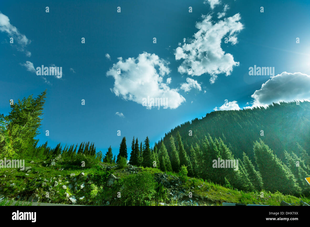 Natur Landschaft felsigen Bergen Zentralasiens Stockfoto