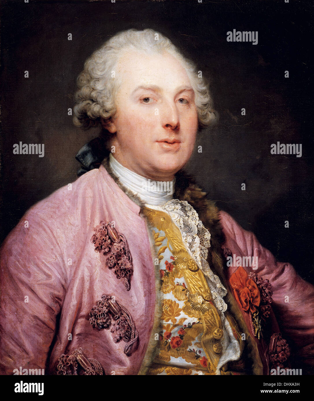 Charles Claude de Flahaut Comte d'Angiviller - von Jean-Baptiste Greuze, 1763 Stockfoto