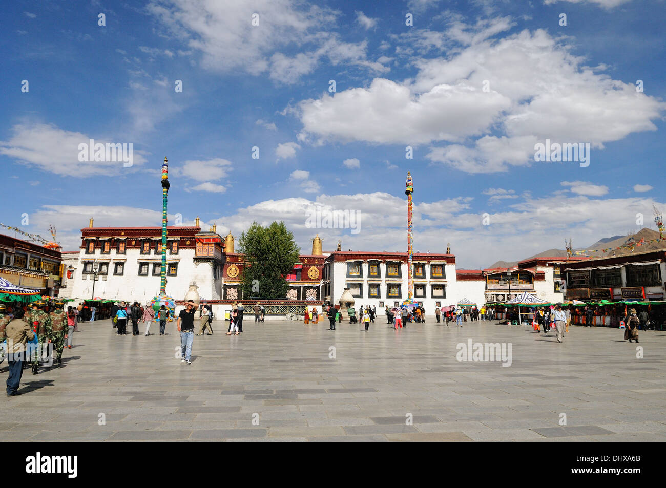 Jokhang Tempel in Lhasa-Tibet Stockfoto