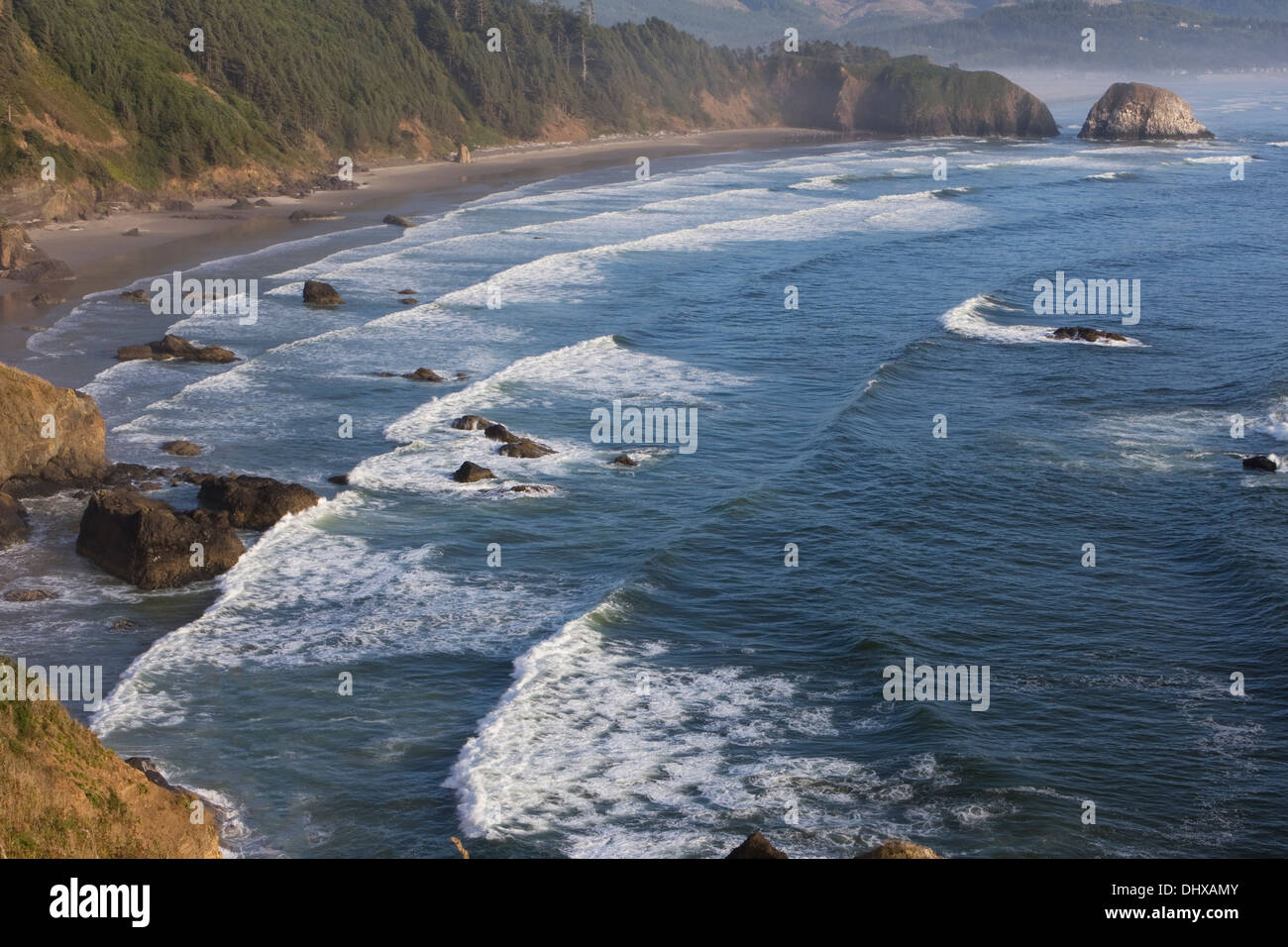 Crescent Beach vom Ecola State Park in der Nähe von Canon Beach, Oregon. Stockfoto