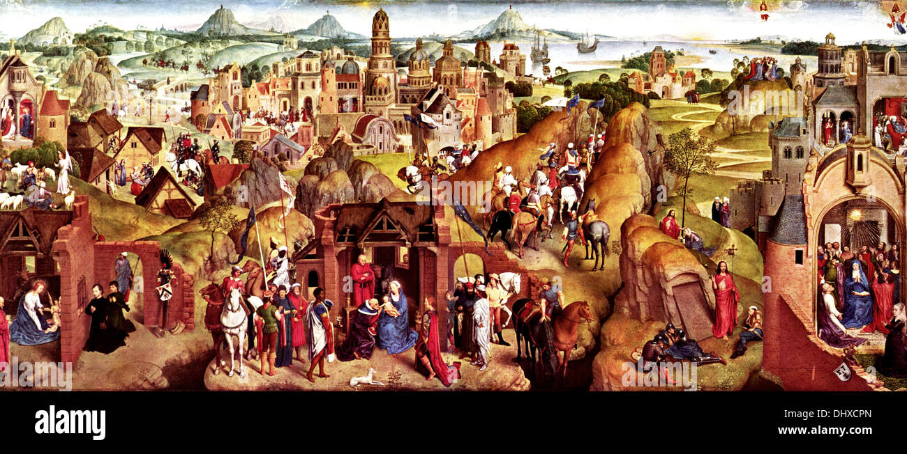 Advents- und Triumph Christi - von Hans Memling, 1480 Stockfoto