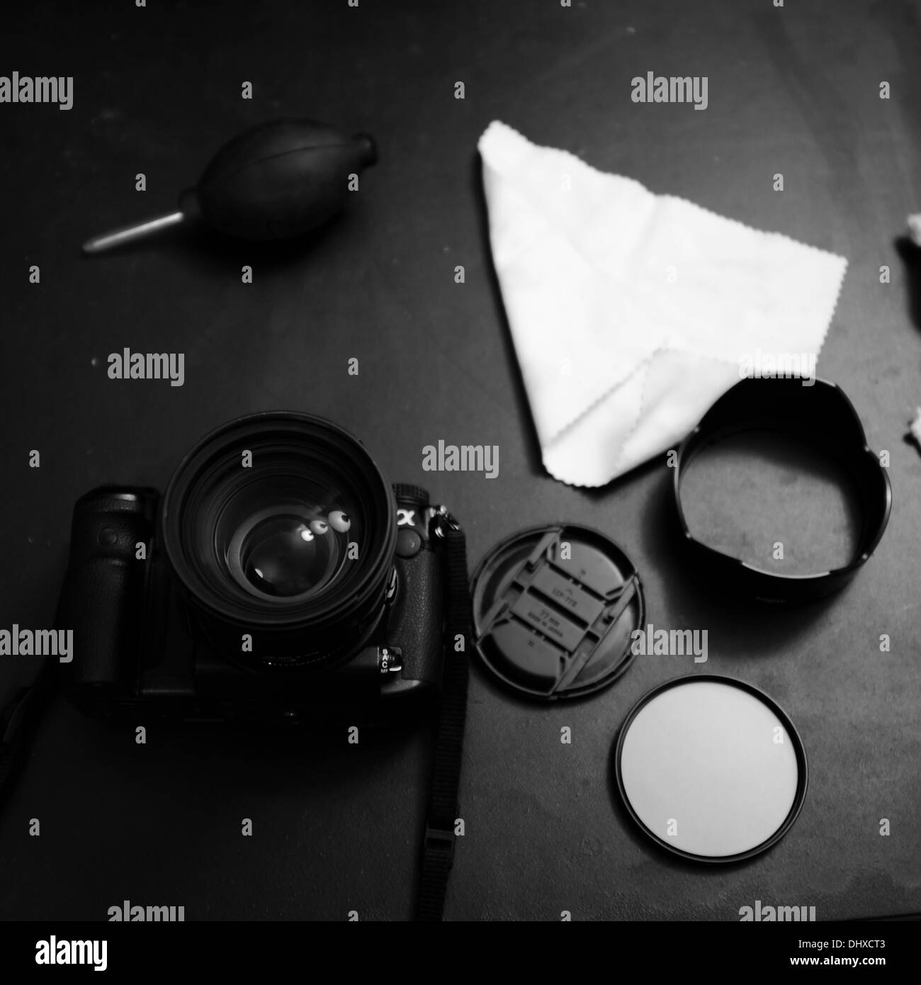 Digitalkamera und Teile Stockfoto