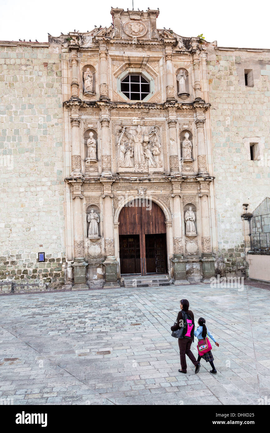 San Agustin Church und Kloster im historischen Bezirk Oaxaca, Mexiko. Stockfoto