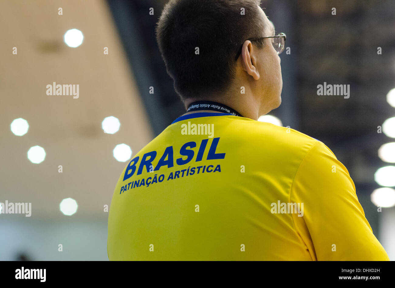 Taipei, Taiwan. 15. November 2013. Brasiliens Trainer Blick auf die Konkurrenz. Bildnachweis: Gia / Alamy Live News Stockfoto