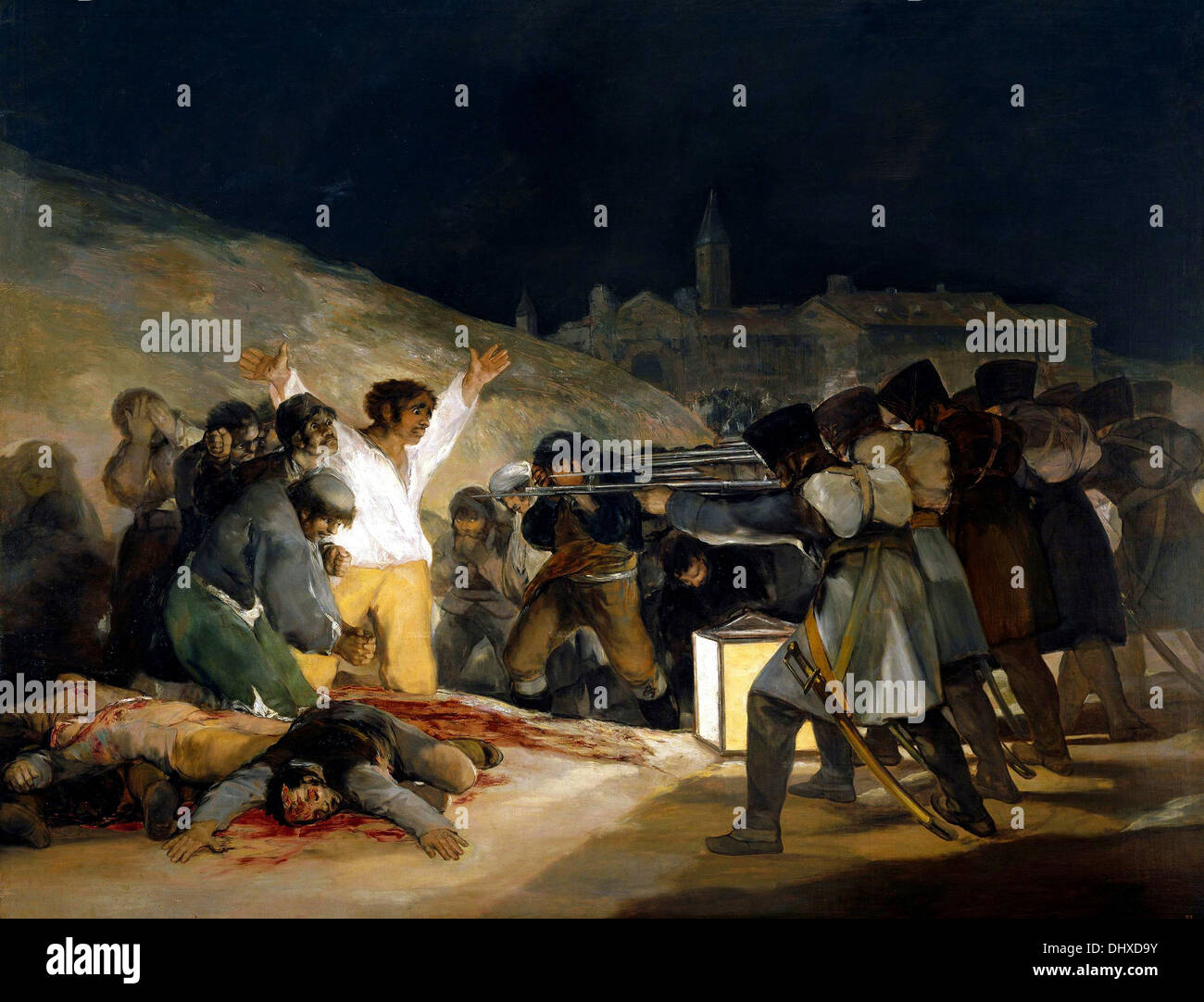 Der dritte Mai 1808, Ausführung der Verteidiger der Madrid - von Francisco Goya, 1808 Stockfoto