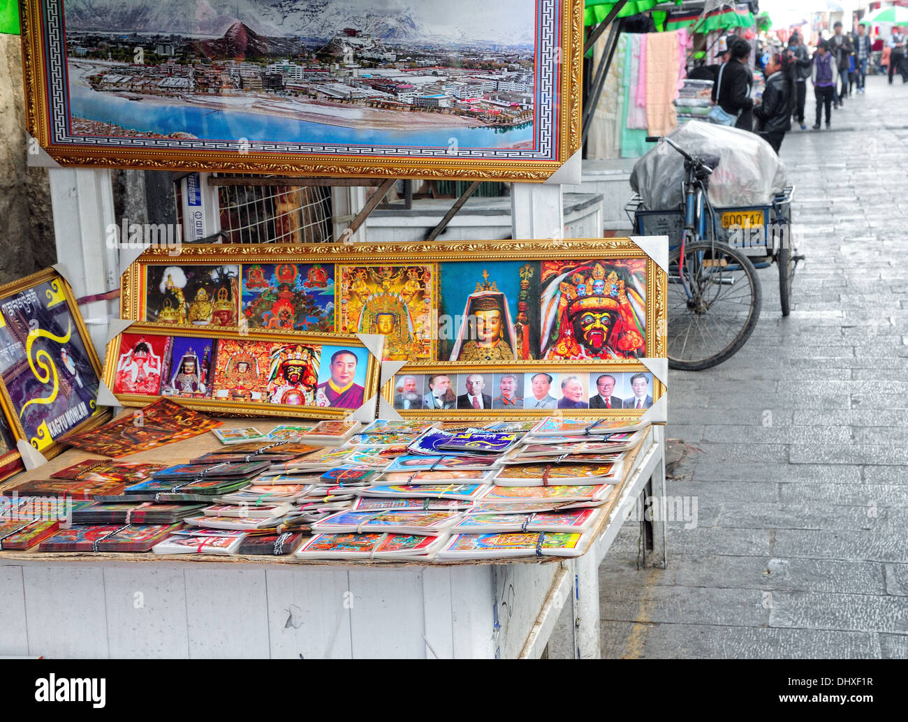 Visuelle Kultur in Tibet Lhasa China Stockfoto