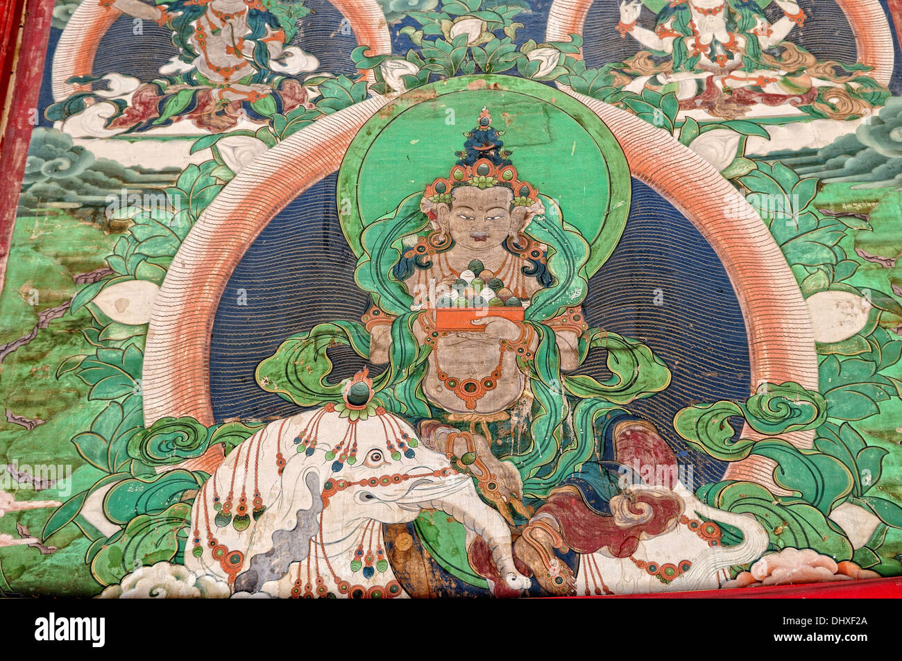 Buddha-Wand-Vertretung Stockfoto