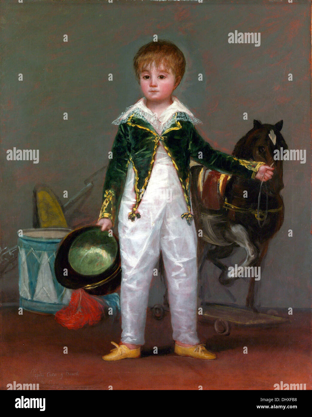 Jose Costa y Bonells, genannt Pepito - von Francisco de Goya y Lucientes, 1810 Stockfoto