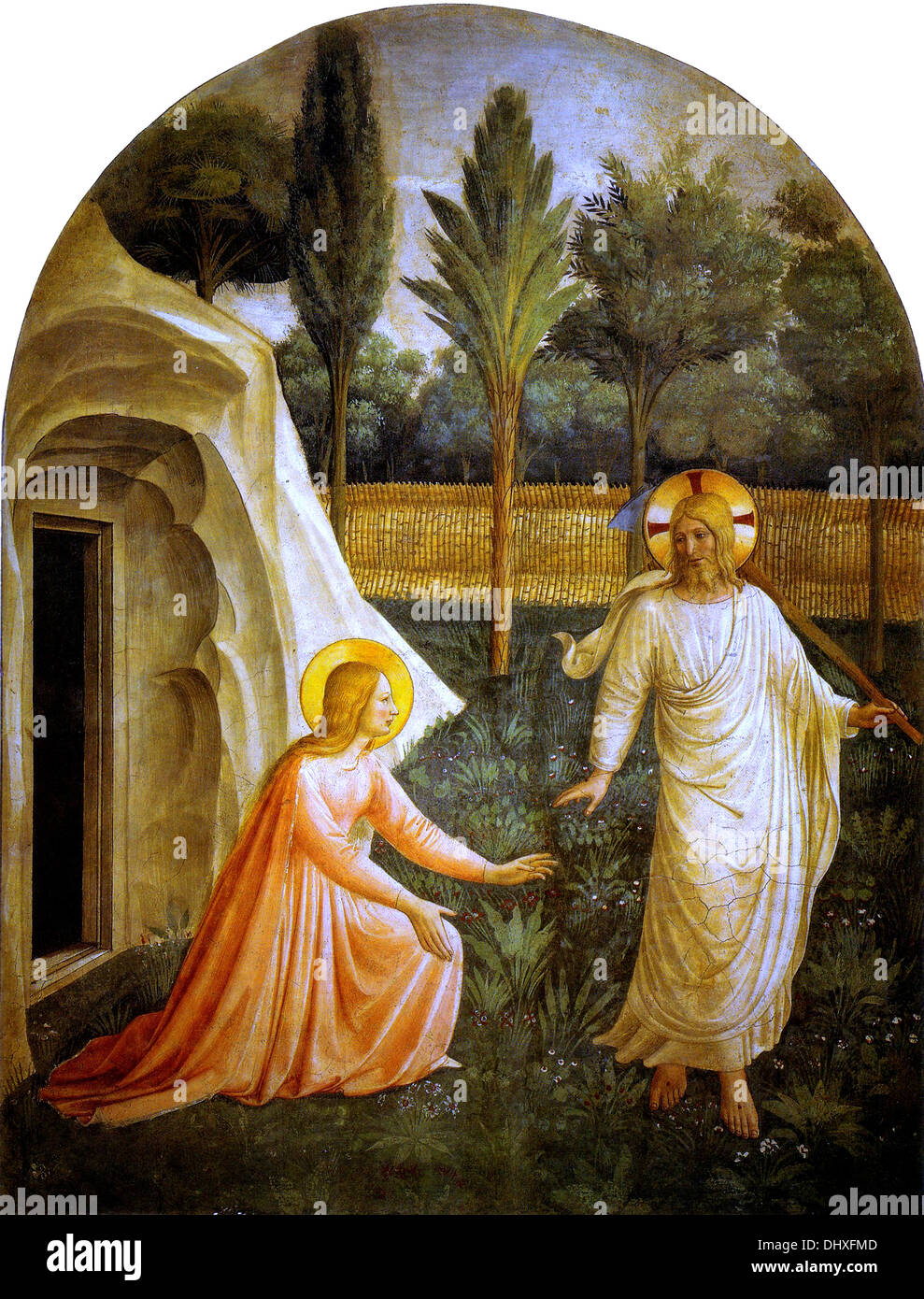 Noli Me Tangere - von Fra Angelico, 1442 Stockfoto
