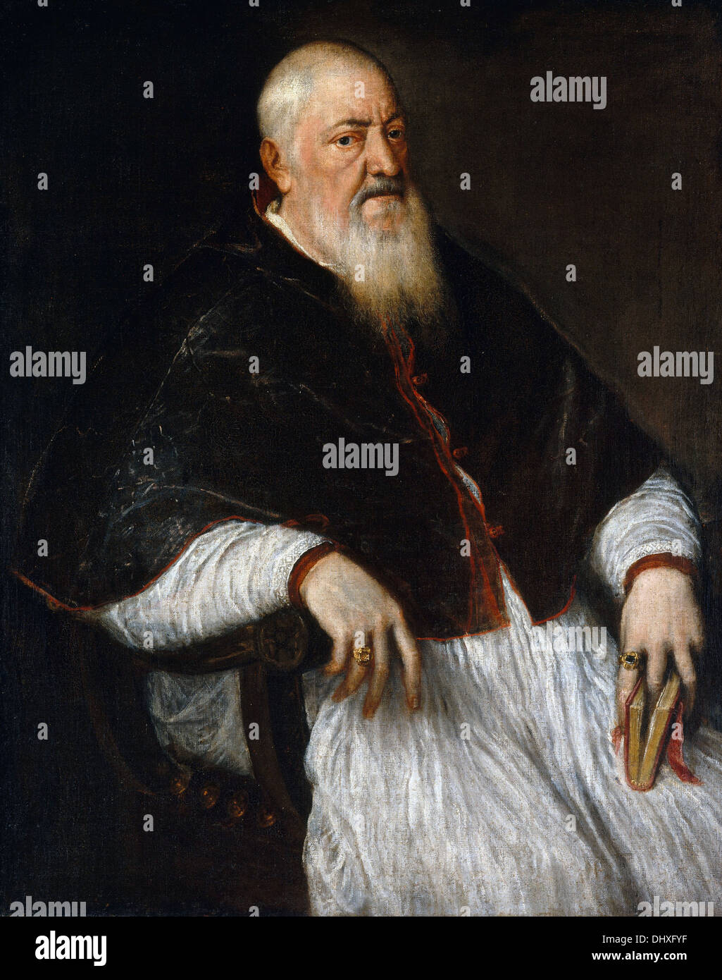 Filippo Archinto, Erzbischof von Mailand - von Tizian, Krongut Stockfoto