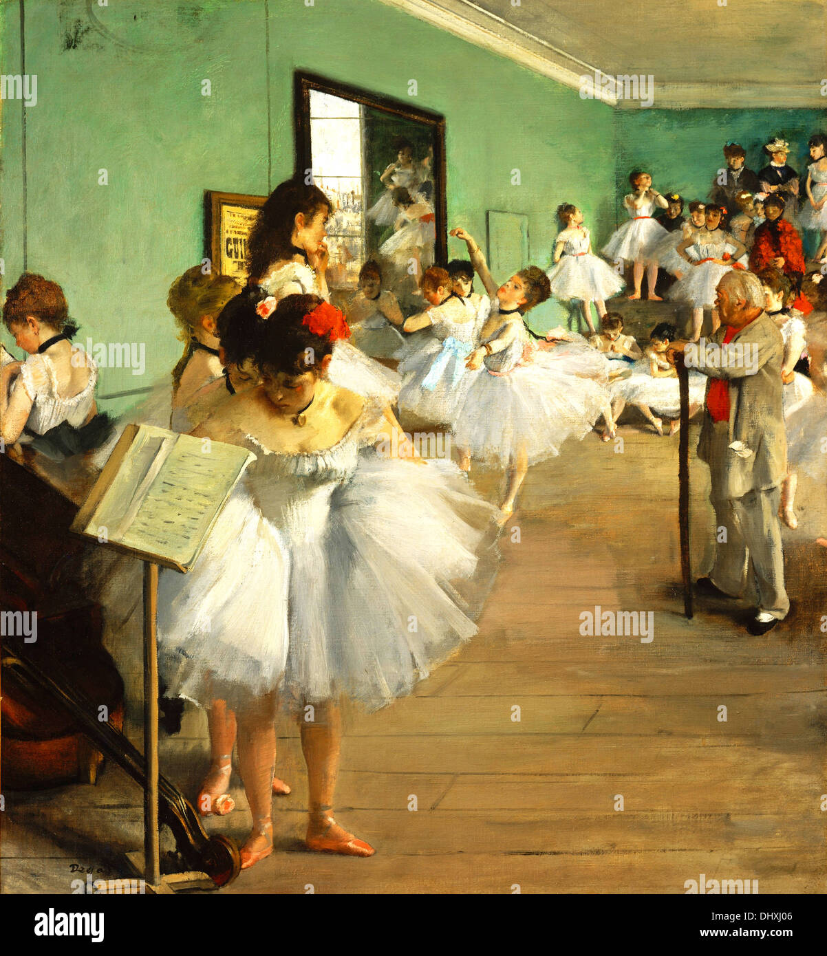 Tanzkurs - von Edgar Degas, 1874 Stockfoto