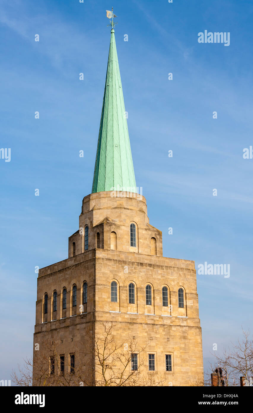 Bibliothek Turm der Nuffield College, eines der neuesten Colleges an der Universität Oxford, Oxfordshire, England, GB, UK. Stockfoto