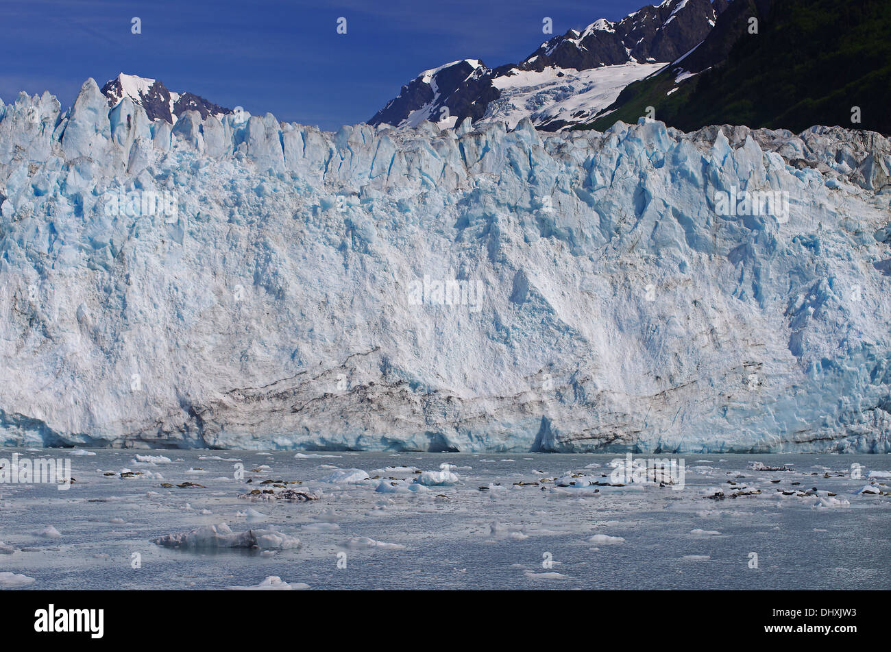 Gletscher im Prinz-William-Sund Stockfoto