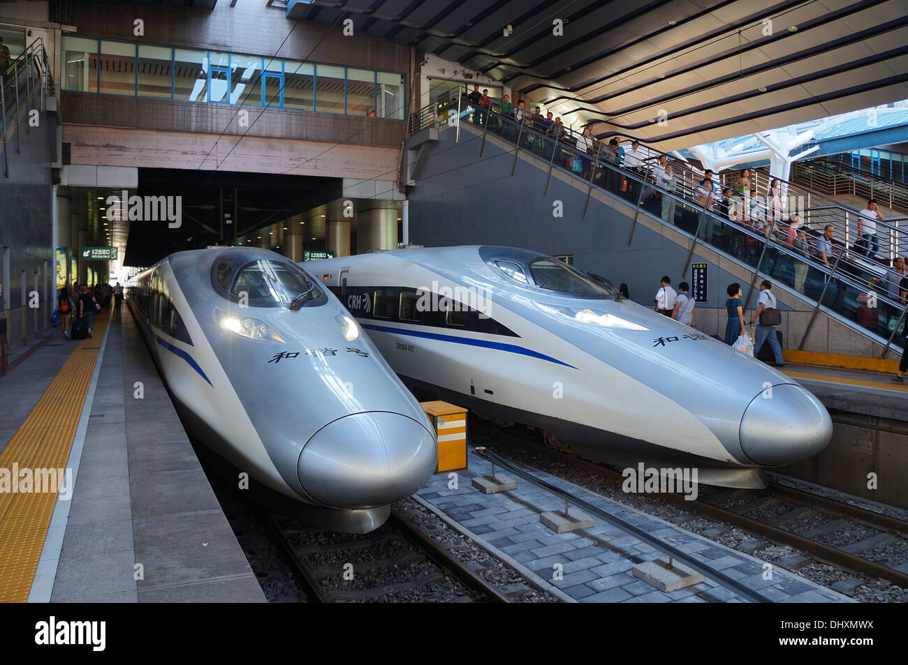Hochgeschwindigkeitszug in China Stockfoto