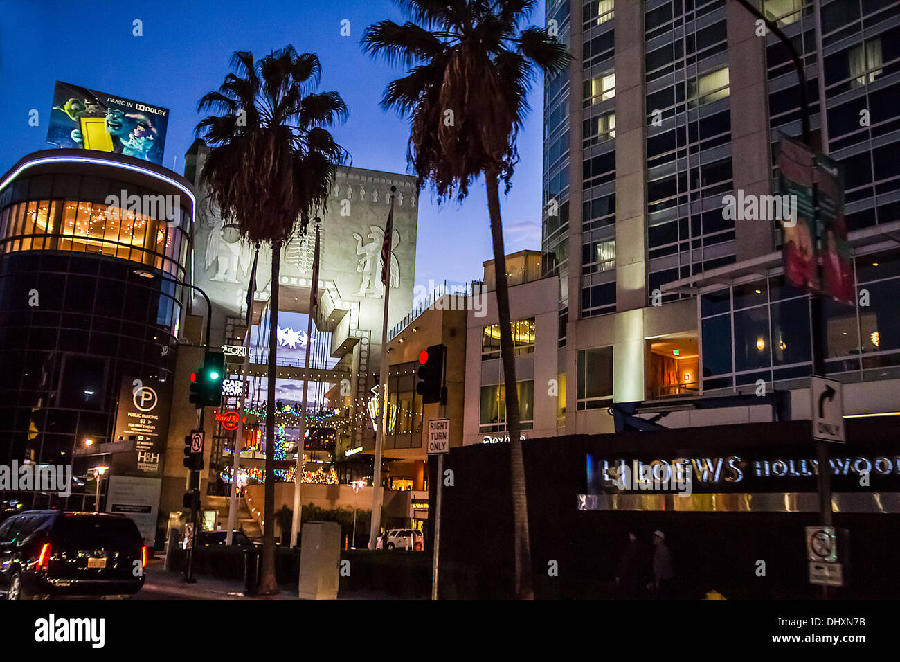 Hollywood und Highland Center in Hollywood Kalifornien Stockfoto