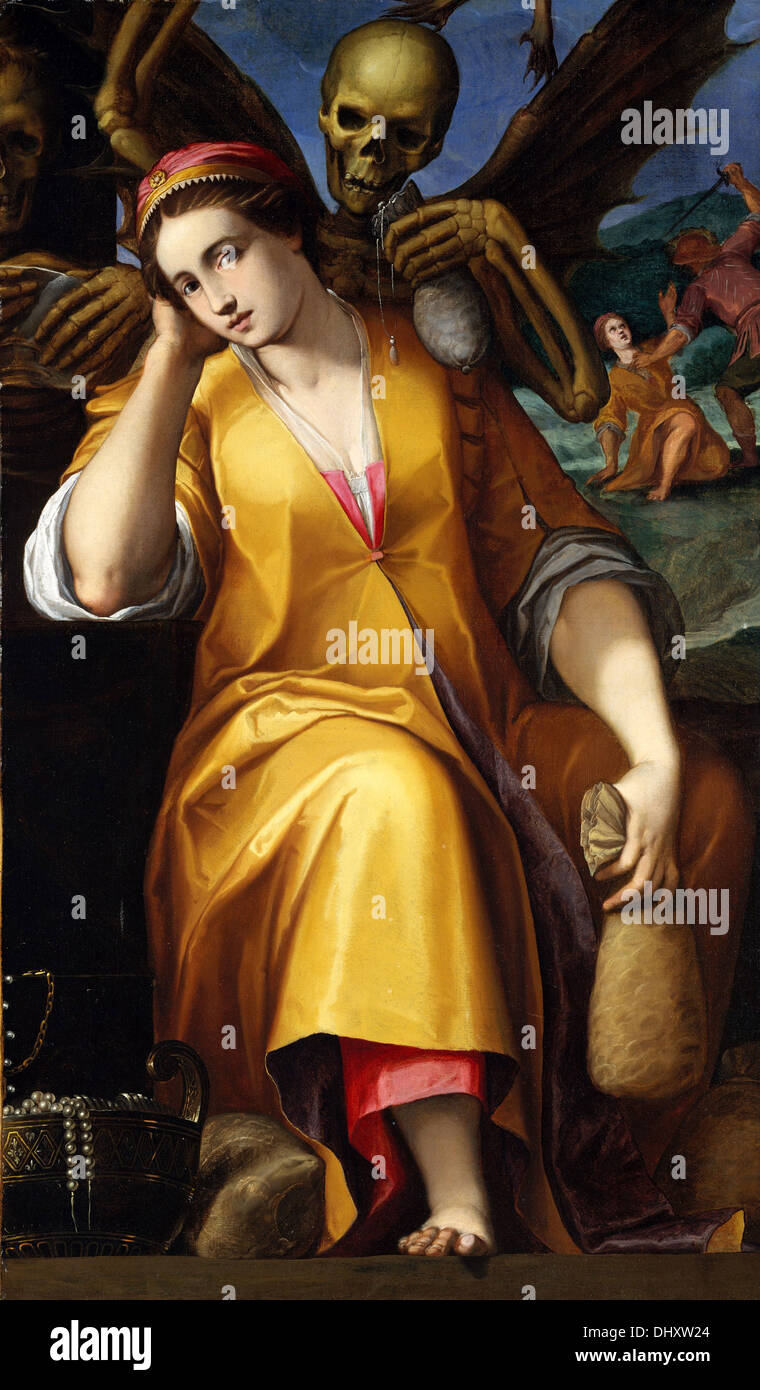 Allegorie des Geizes - von Jacopo Ligozzi, Datum unbekannt Stockfoto