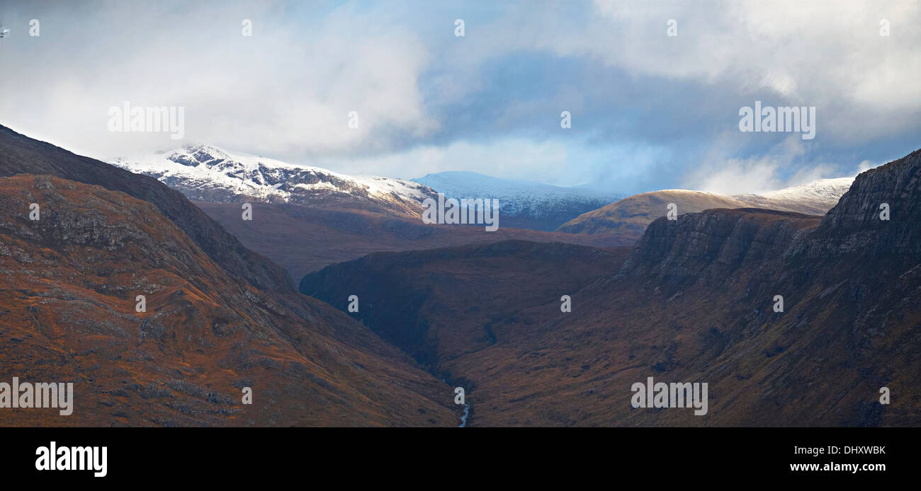 Gleann Bianasdail in den schottischen Highlands. Stockfoto