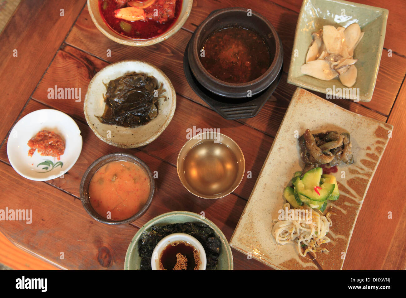 Südkorea, Gyeongju, traditionellen koreanischen Essens, Stockfoto