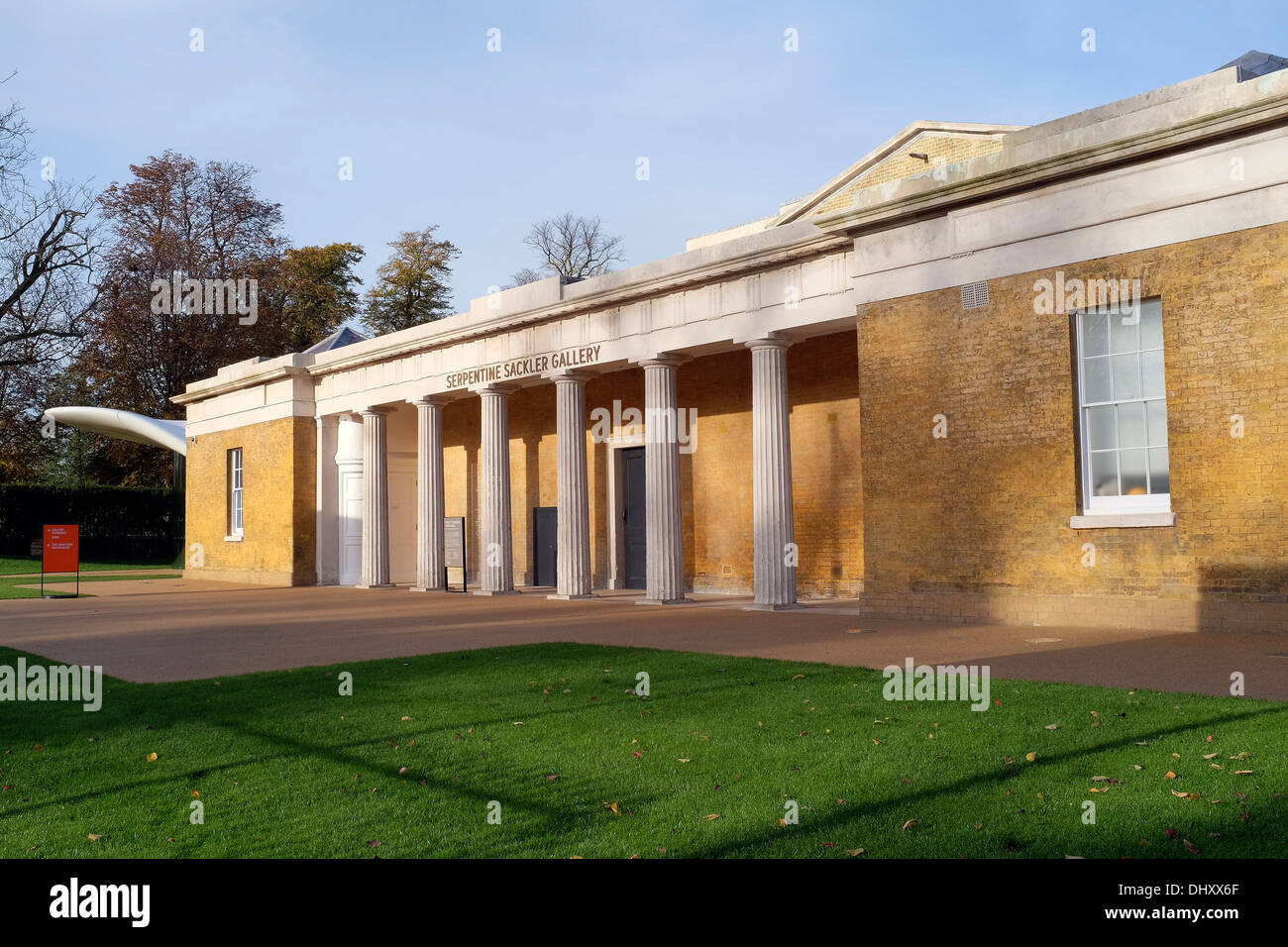 Die Serpentine Sackler Gallery, Kensington Gardens, London. Stockfoto