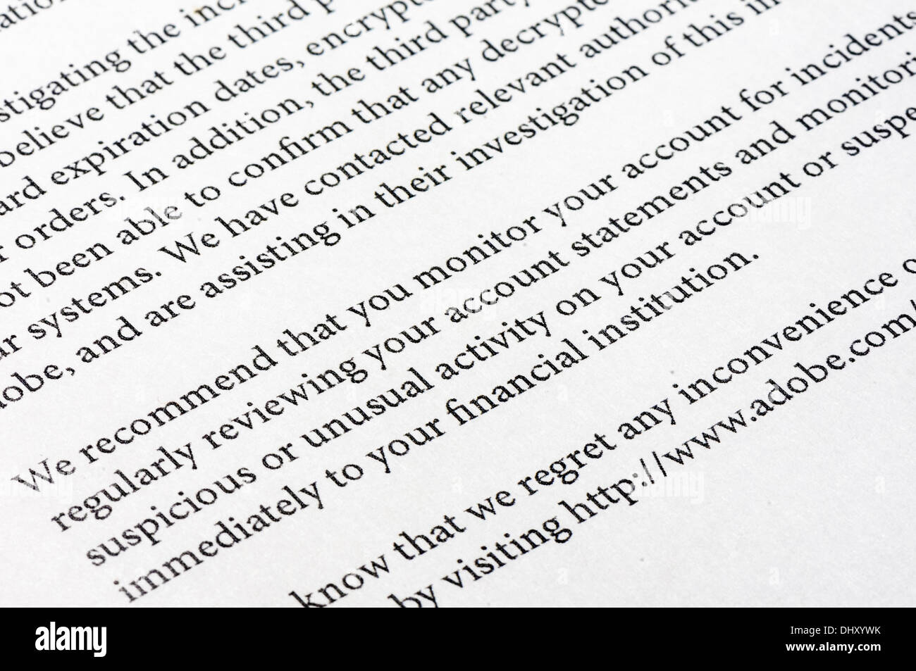 Weltweit, schreibt 16. November 2013 - Adobe für Millionen von Kunden, die nach dem Diebstahl ihrer Kundendatenbank während ein Hack in 2012. Erste Schätzungen beziffern die Zahl auf 2,5 Millionen, aber es wird geglaubt, um näher bei 38 Millionen Konten sein, mit einigen Experten glauben mehr als 150 Millionen könnte kompromittiert wurden. Bildnachweis: Stephen Barnes/Alamy Live-Nachrichten Stockfoto