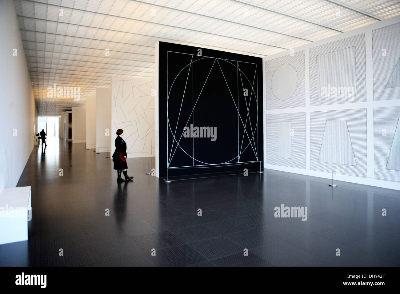 Innenraum des Centre Pompidou-Metz (2010) von Shigeru Ban, Metz, Frankreich Stockfoto