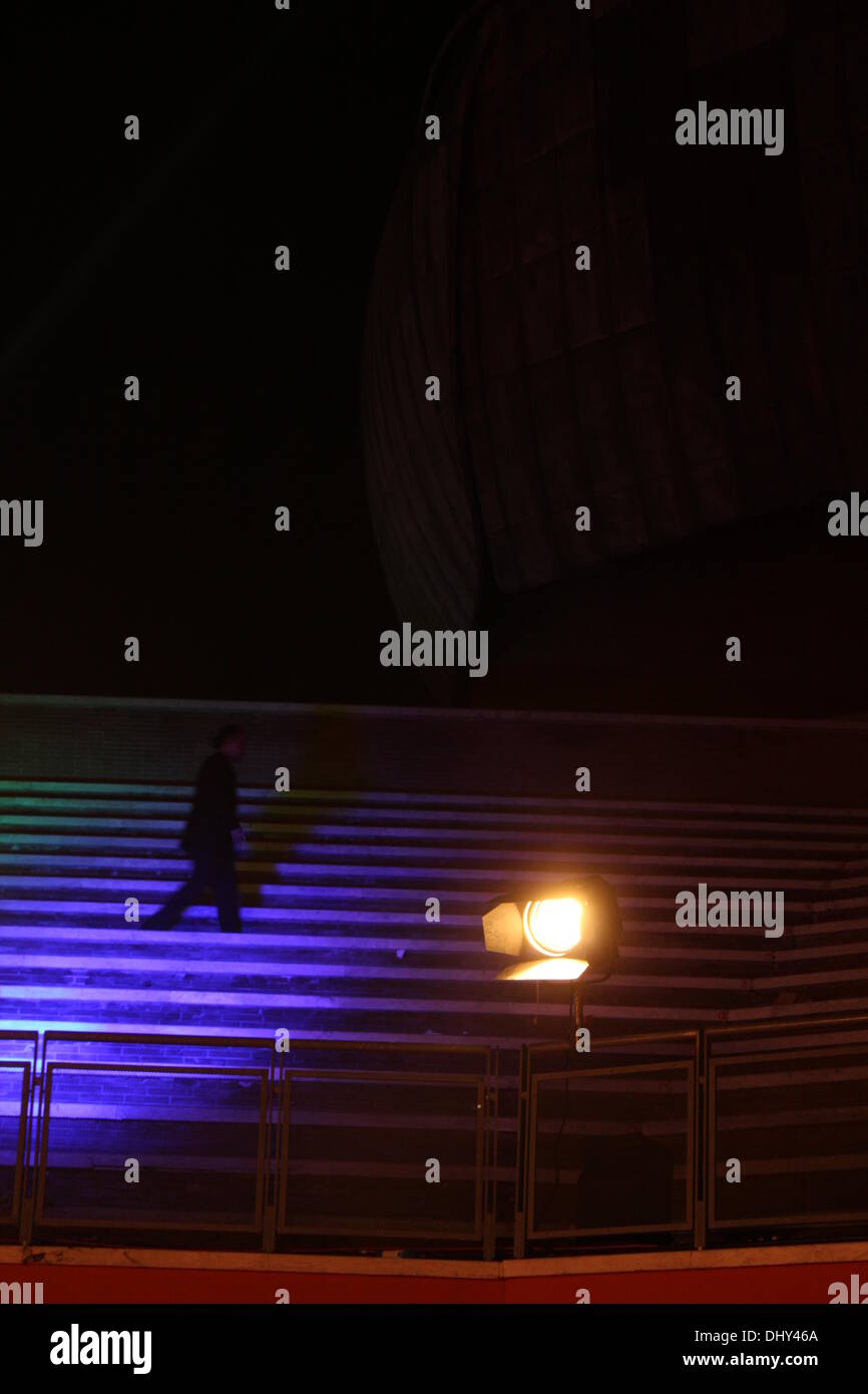 Rom, Italien. 14. November 2013 Fans warten für Liam Hemsworth, Jennifer Lawrence, Josh Hutcherson auf dem roten Teppich für den Film Hunger Games auf dem Rom International Film Festival im Auditorium in Rom, Italien © Gari Wyn Williams/Alamy Live News Stockfoto