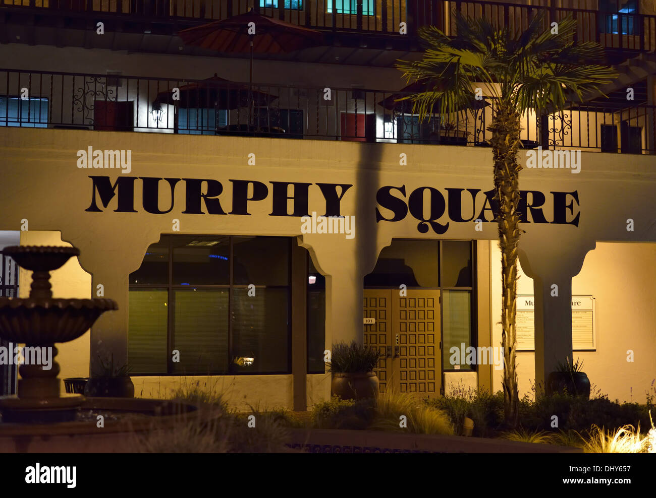Historischen Murphy Avenue, Sunnyvale CA Stockfoto