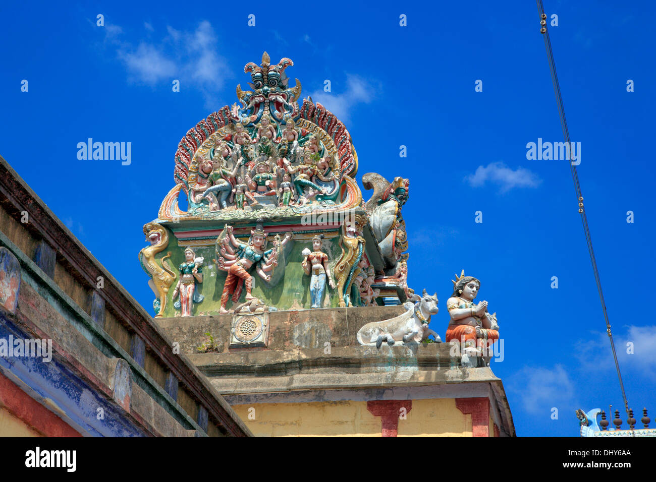 Nataraja-Tempel (13. Jahrhundert), Chidambaram, Tamil Nadu, Indien Stockfoto